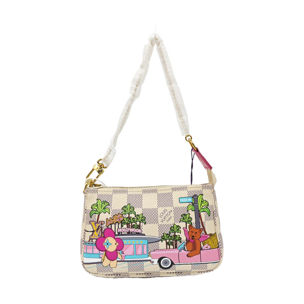 ACCESSOIRES Mini Damier Azur Coated Canvas White
