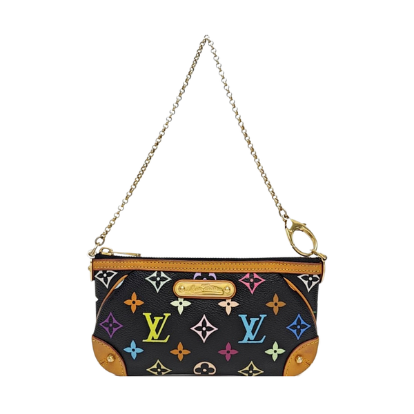LV × TM VINTAGE MILLA Monogram Coated Canvas Black