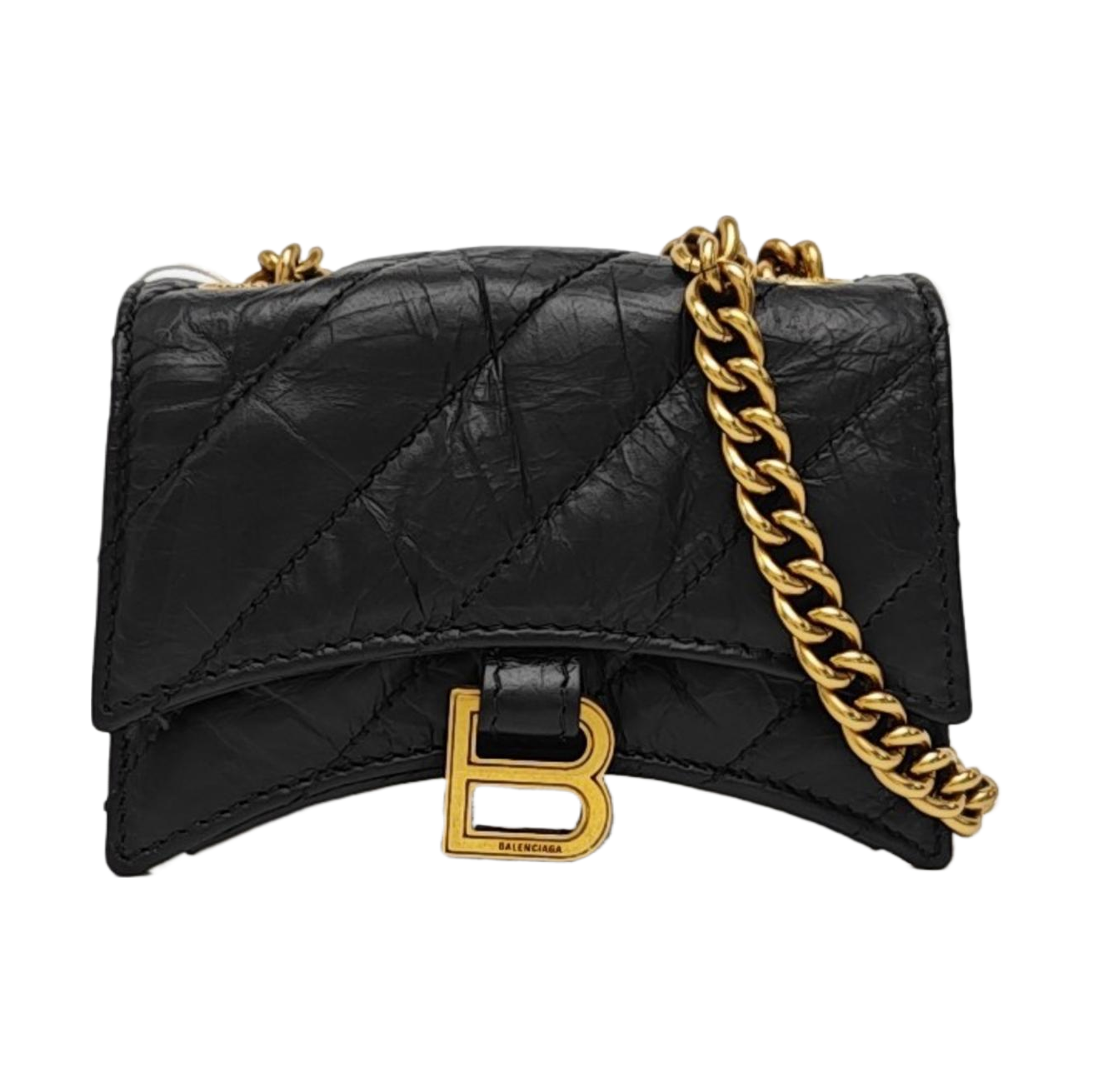Crush Mini Quilted Calfskin Black