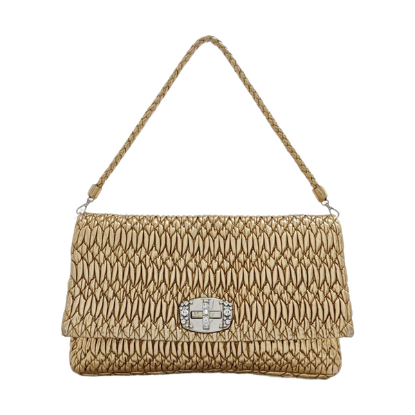 Crystal Lambskin Gold