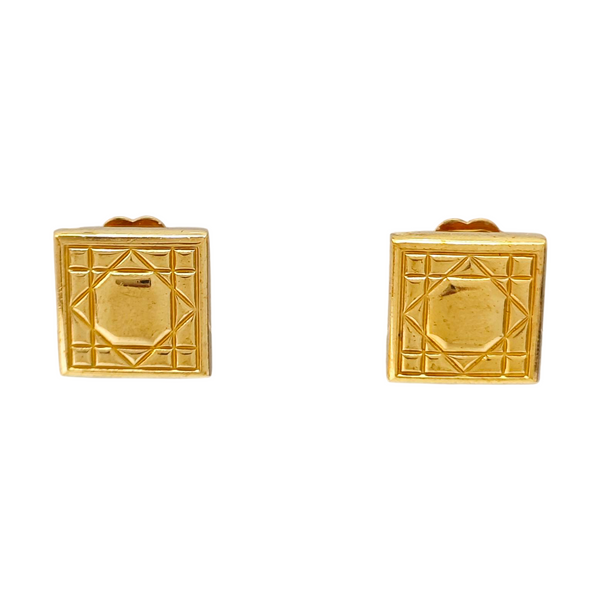 Metal Gold Clip On Earrings