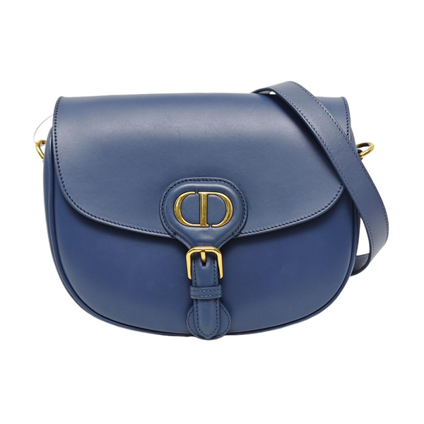 Authenticated pre-owned  Bobby Medium Calfskin Blue - Shoulder Bag at Looply