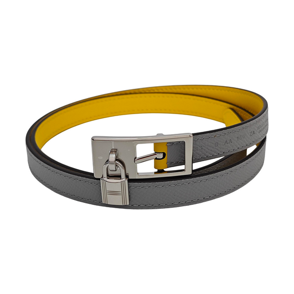 Leather Belt Gray