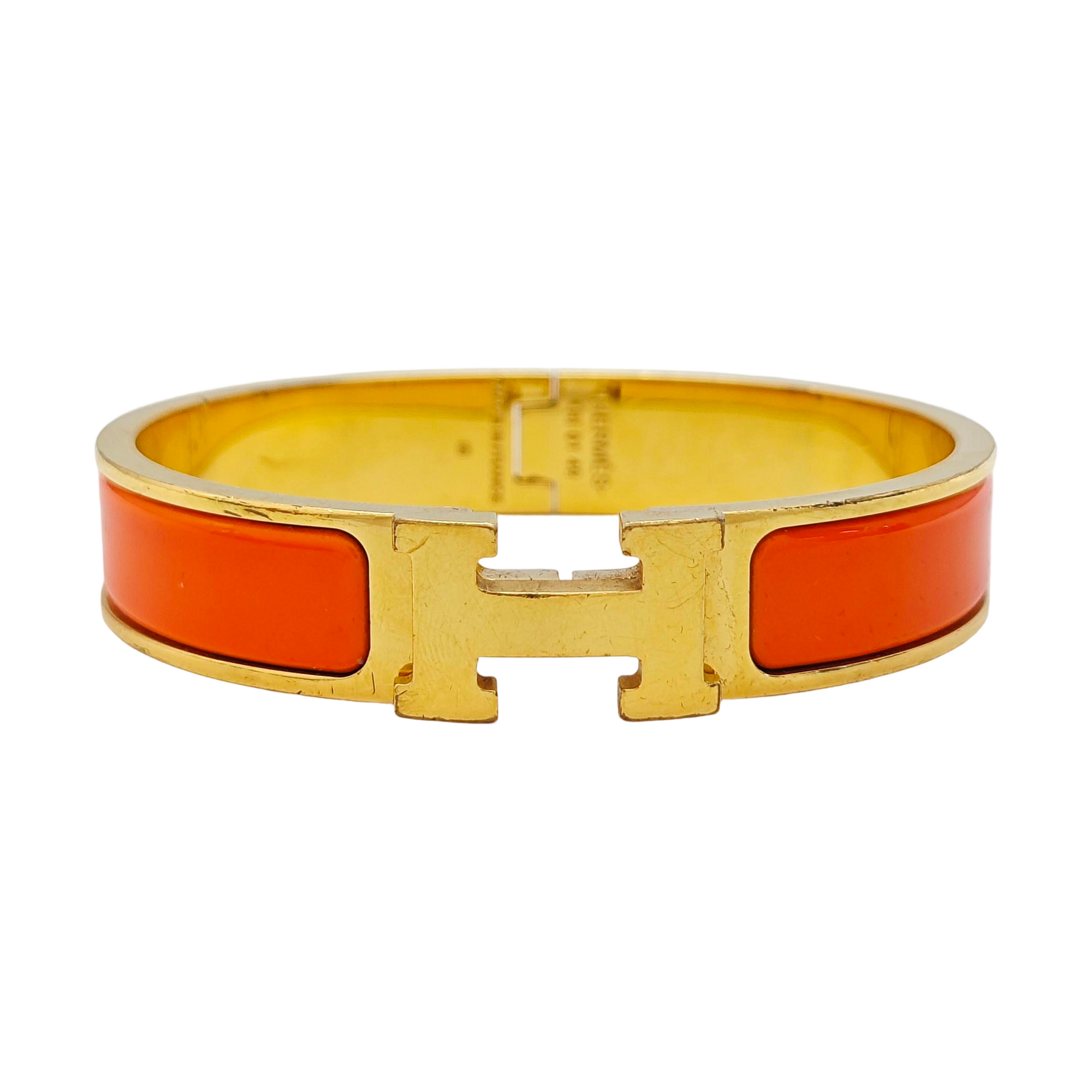 Clic H Metal Gold Bangle
