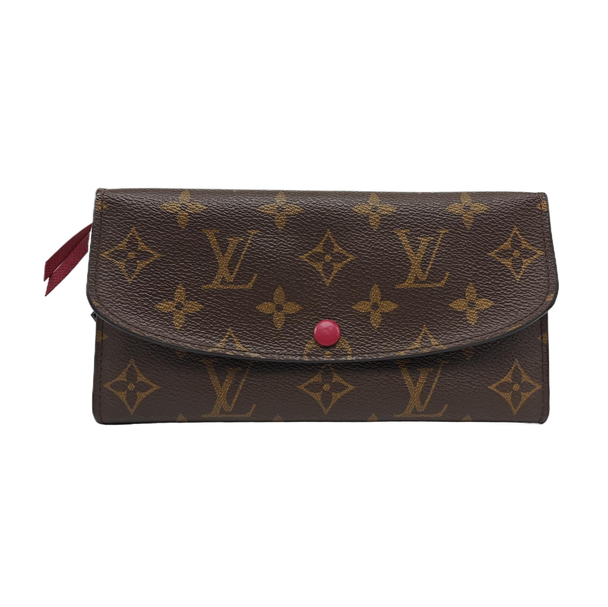 EMILIE Monogram Coated Canvas Brown Wallet