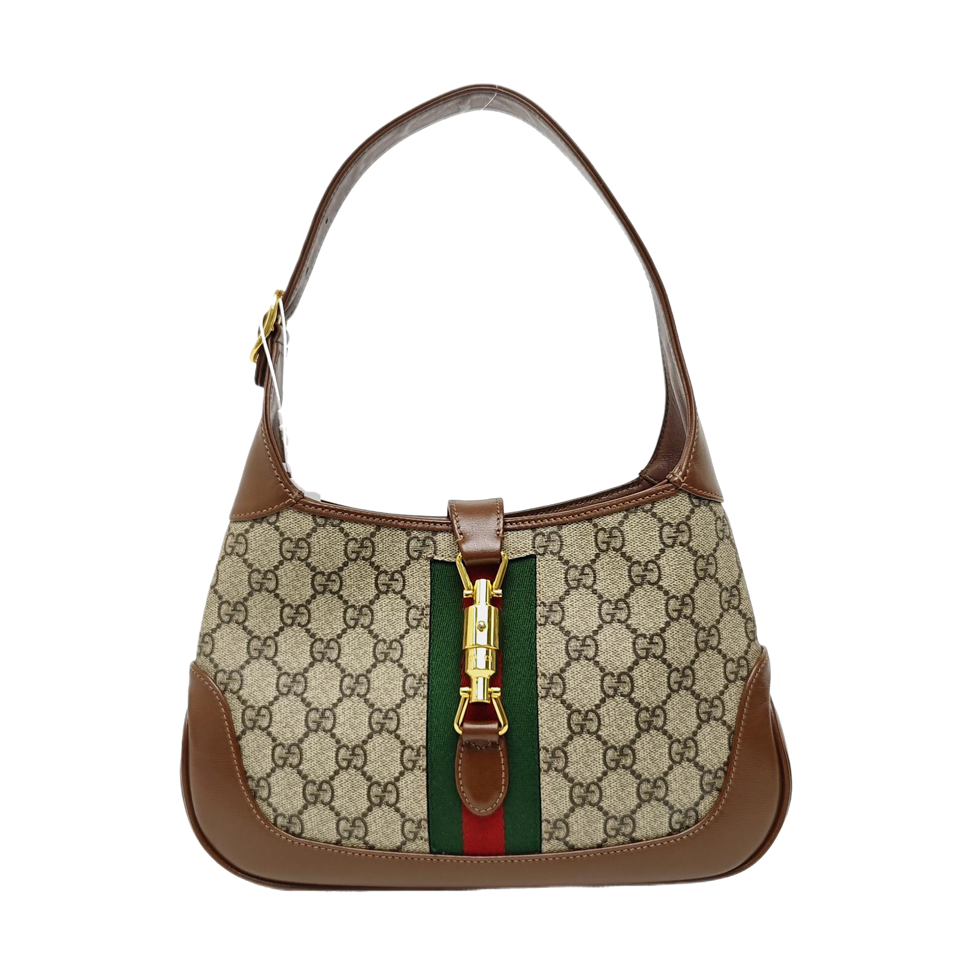 Jackie 1961 Small Monogram Coated Canvas Beige