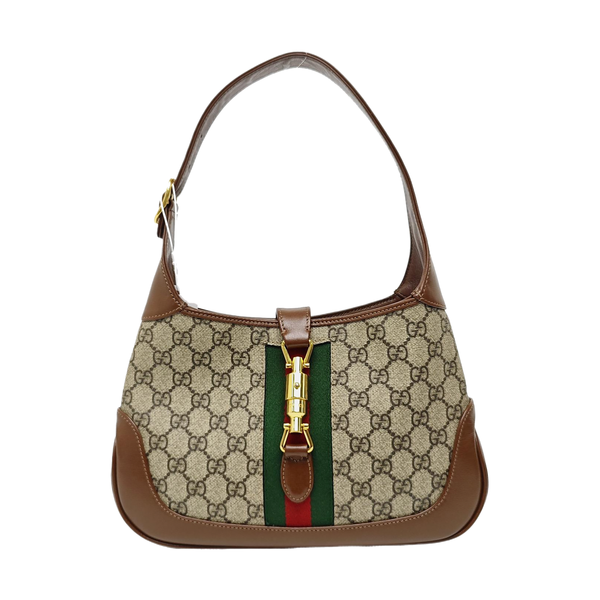 Jackie 1961 Small Monogram Coated Canvas Beige