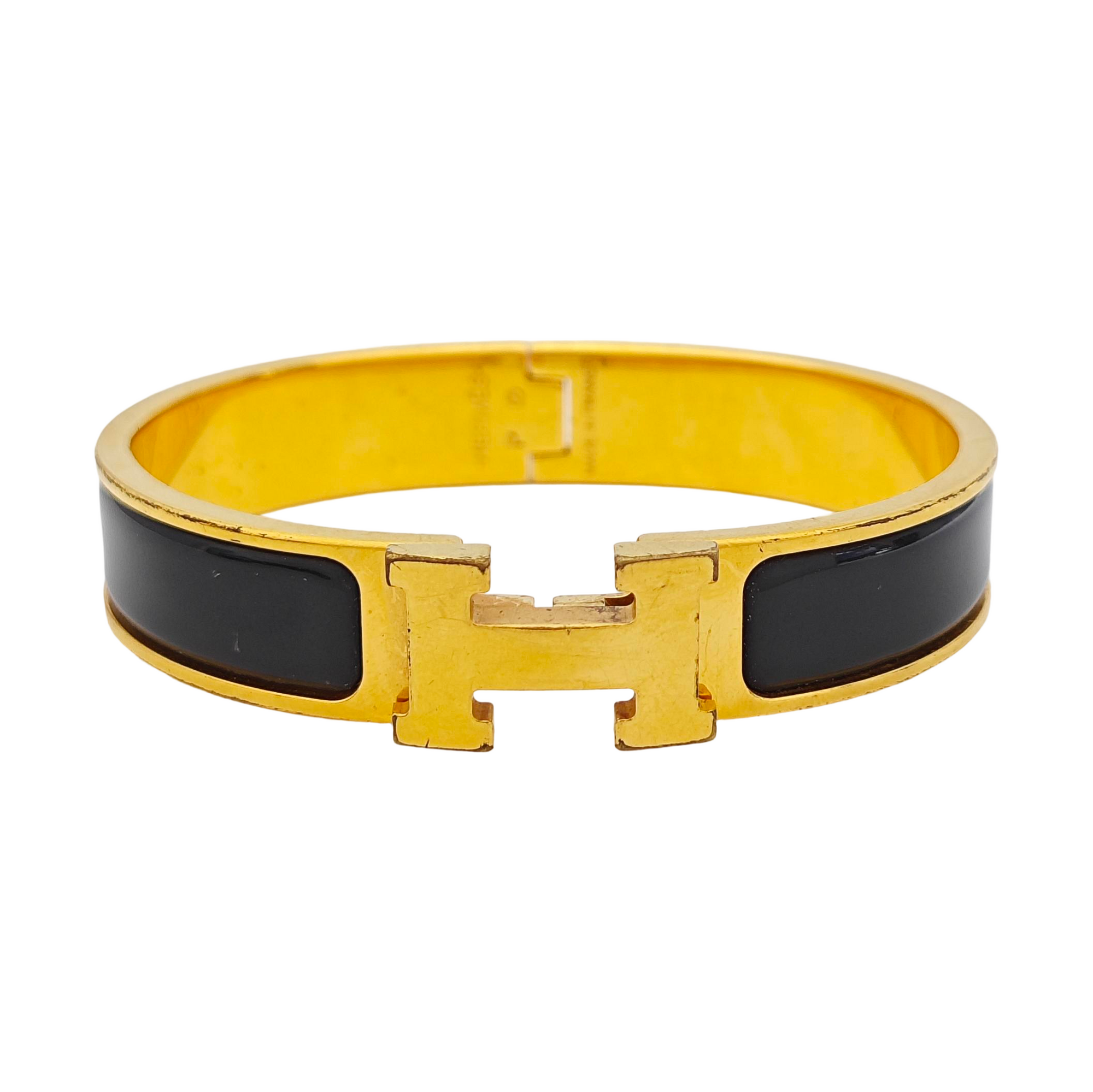 Clic H Metal Gold Bangle