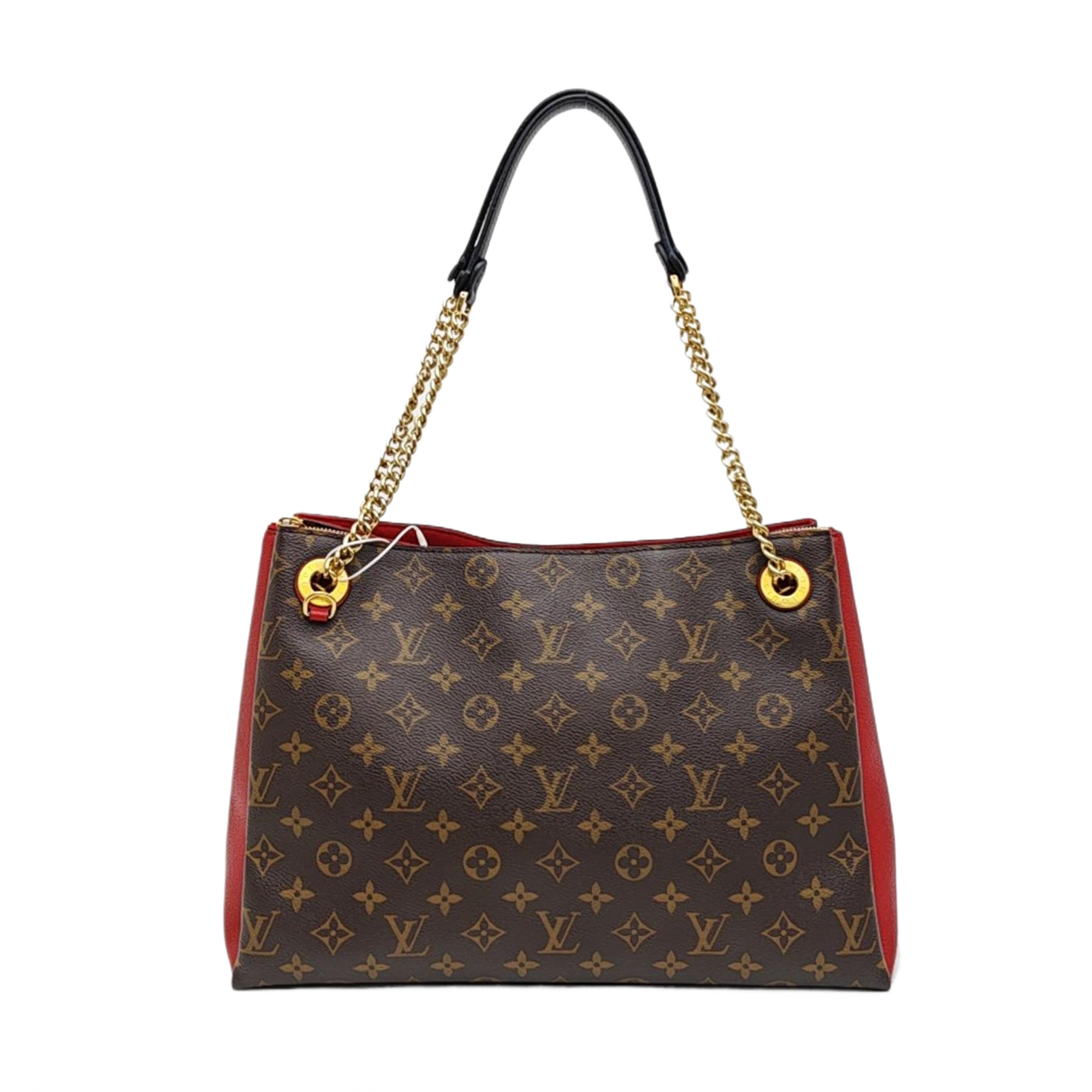 SURENE MM Monogram Coated Canvas Brown