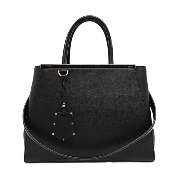 2 Jours Medium Calfskin Black