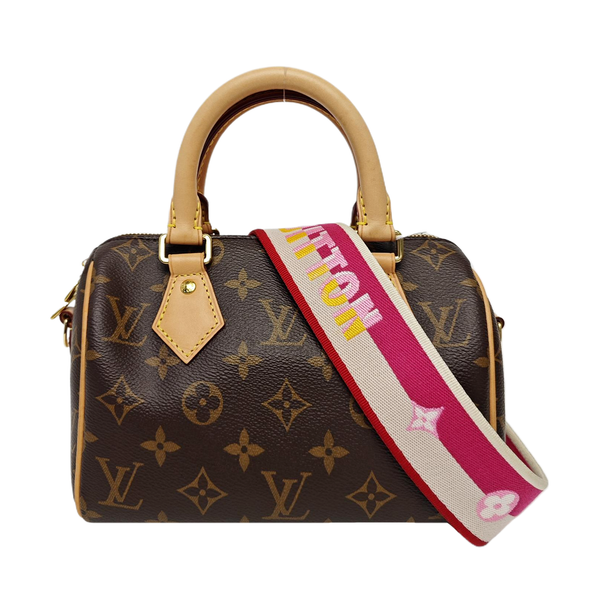 SPEEDY 20 Monogram Coated Canvas Brown