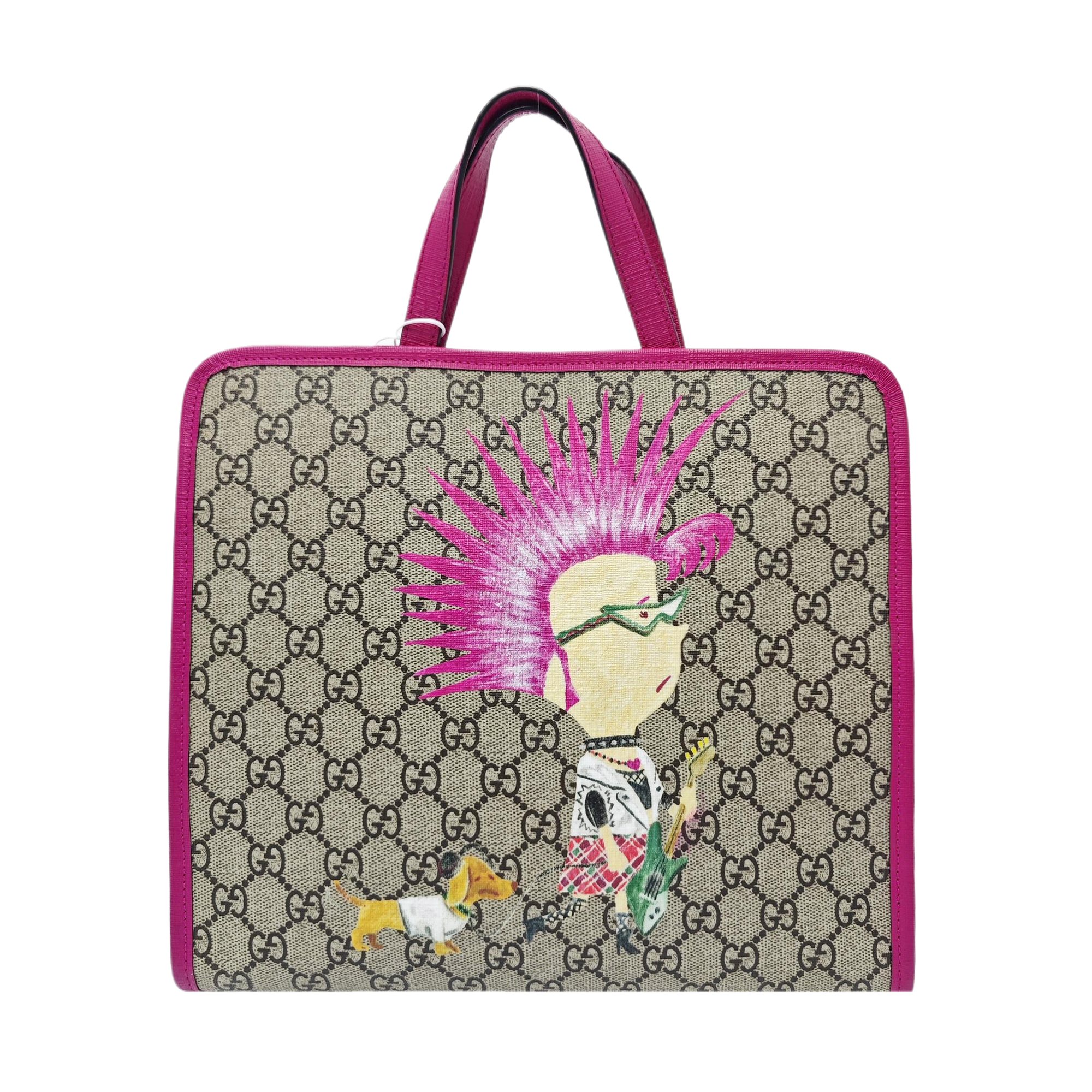 Children’s GG Bucket Monogram Coated Canvas Beige