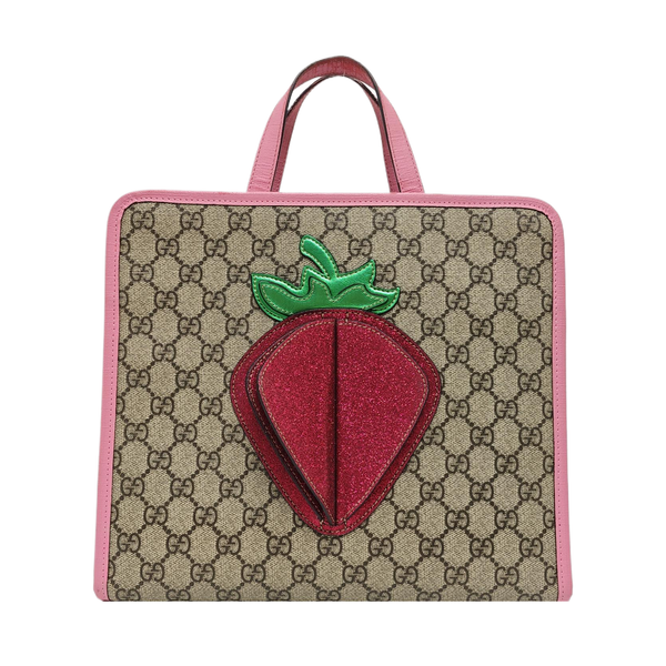 Children’s GG Bucket Monogram Coated Canvas Beige