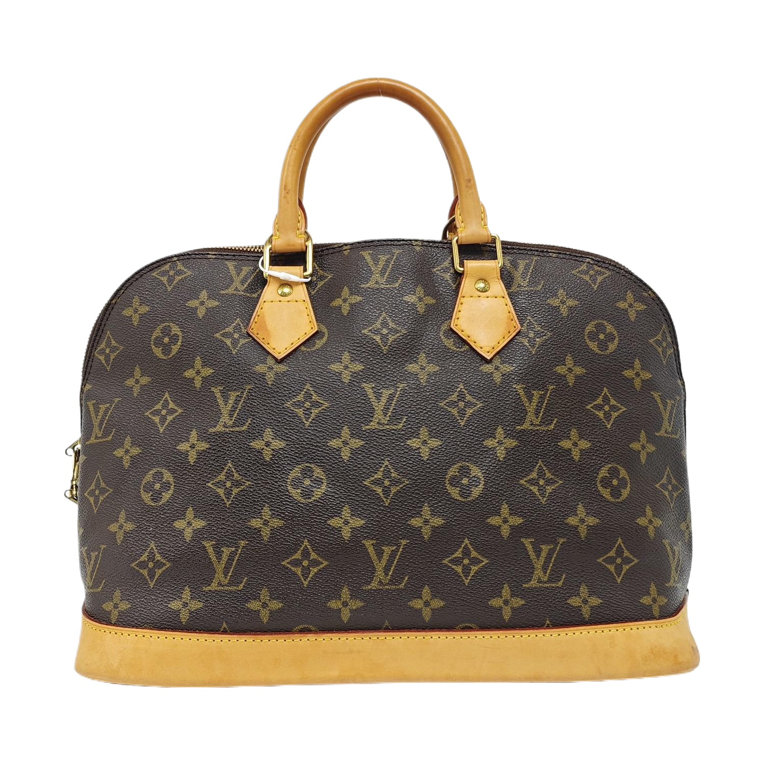 ALMA PM Monogram Coated Canvas Brown