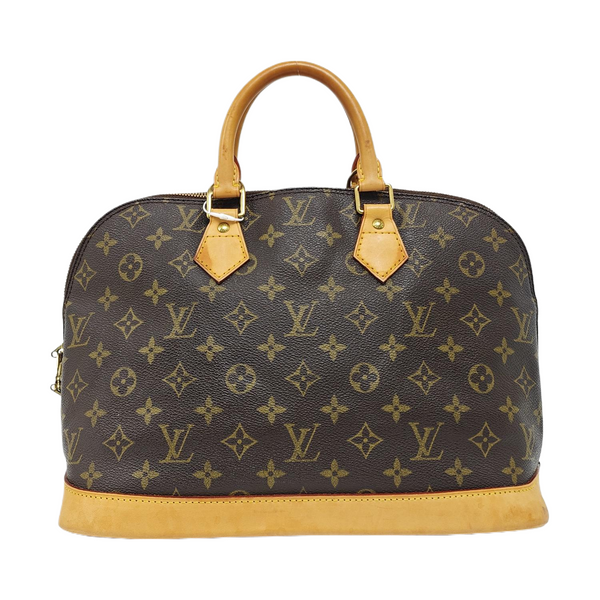 ALMA PM Monogram Coated Canvas Brown