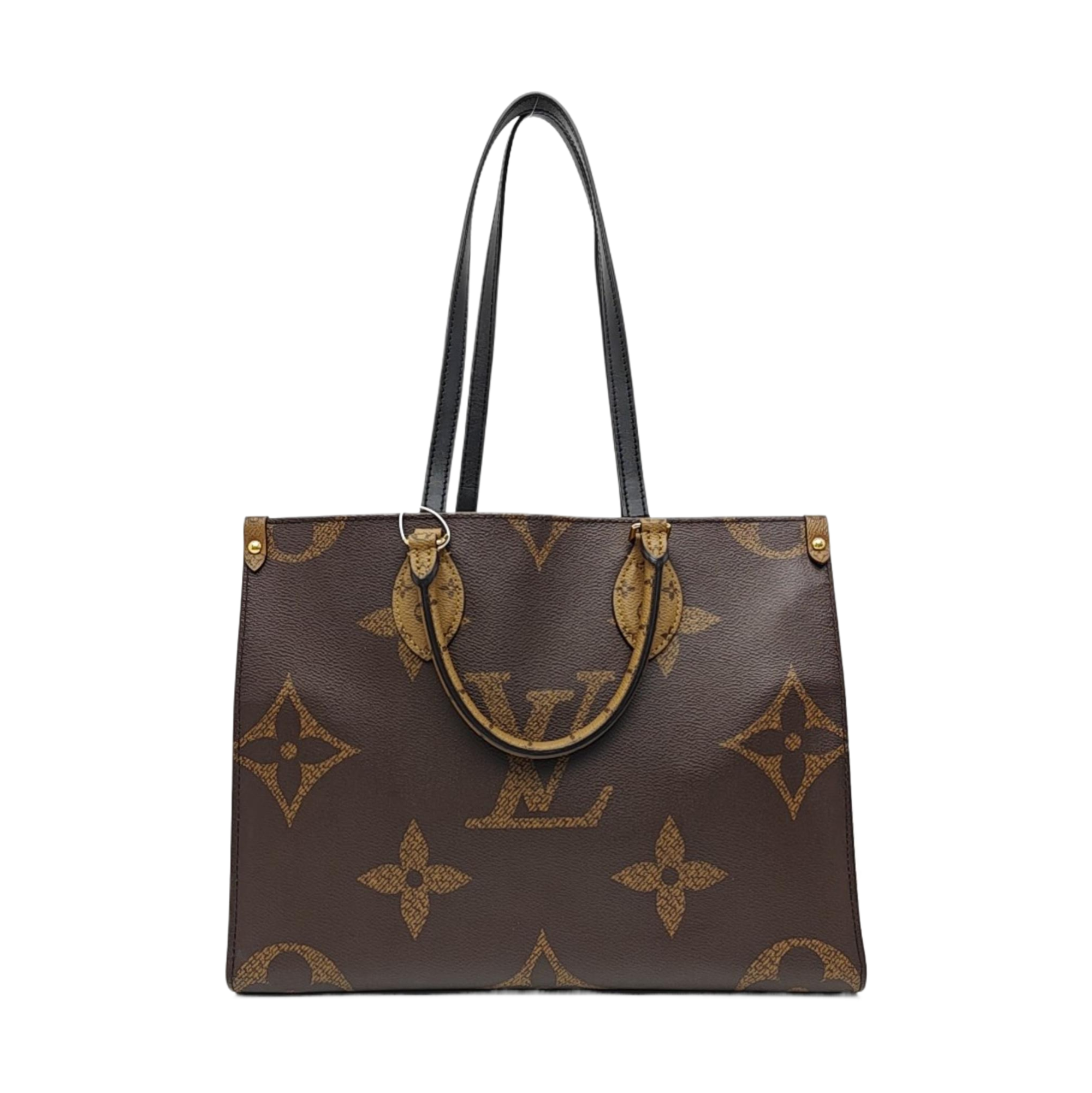 ONTHEGO MM Monogram Coated Canvas Brown