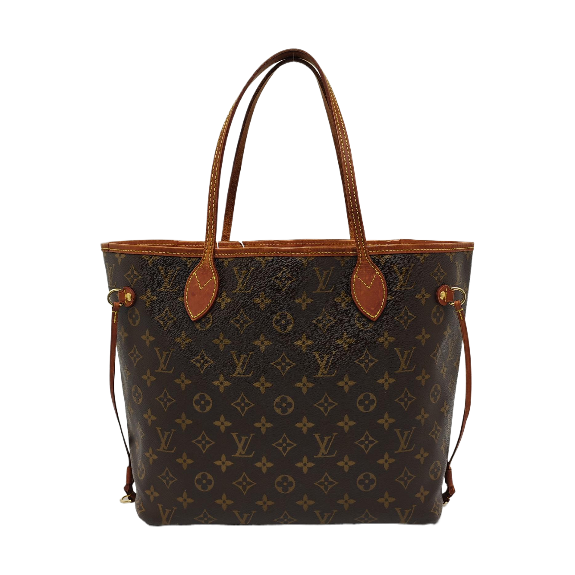 NEVERFULL MM Monogram Coated Canvas Brown
