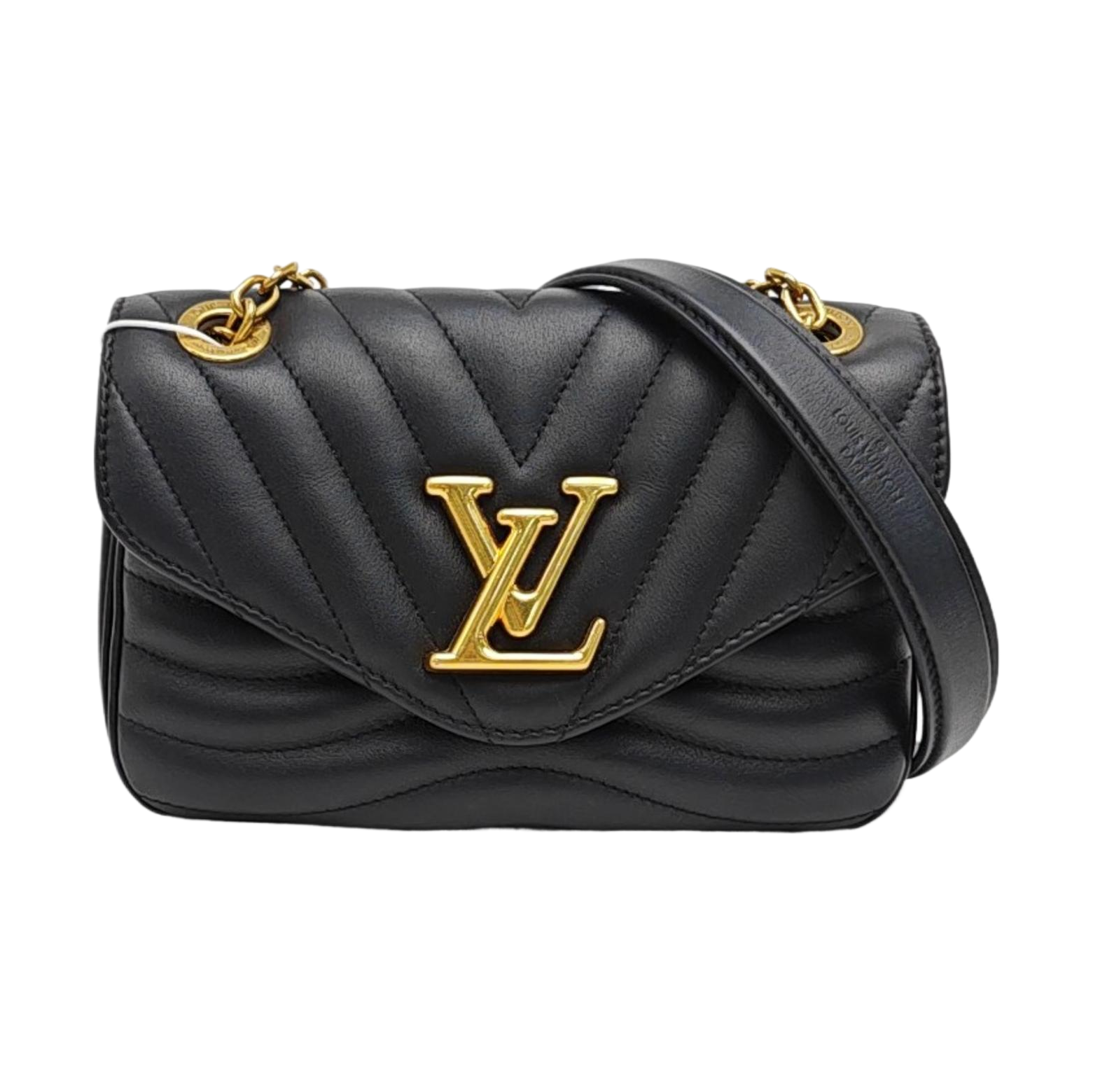 NEW WAVE PM Quilted Calfskin Black