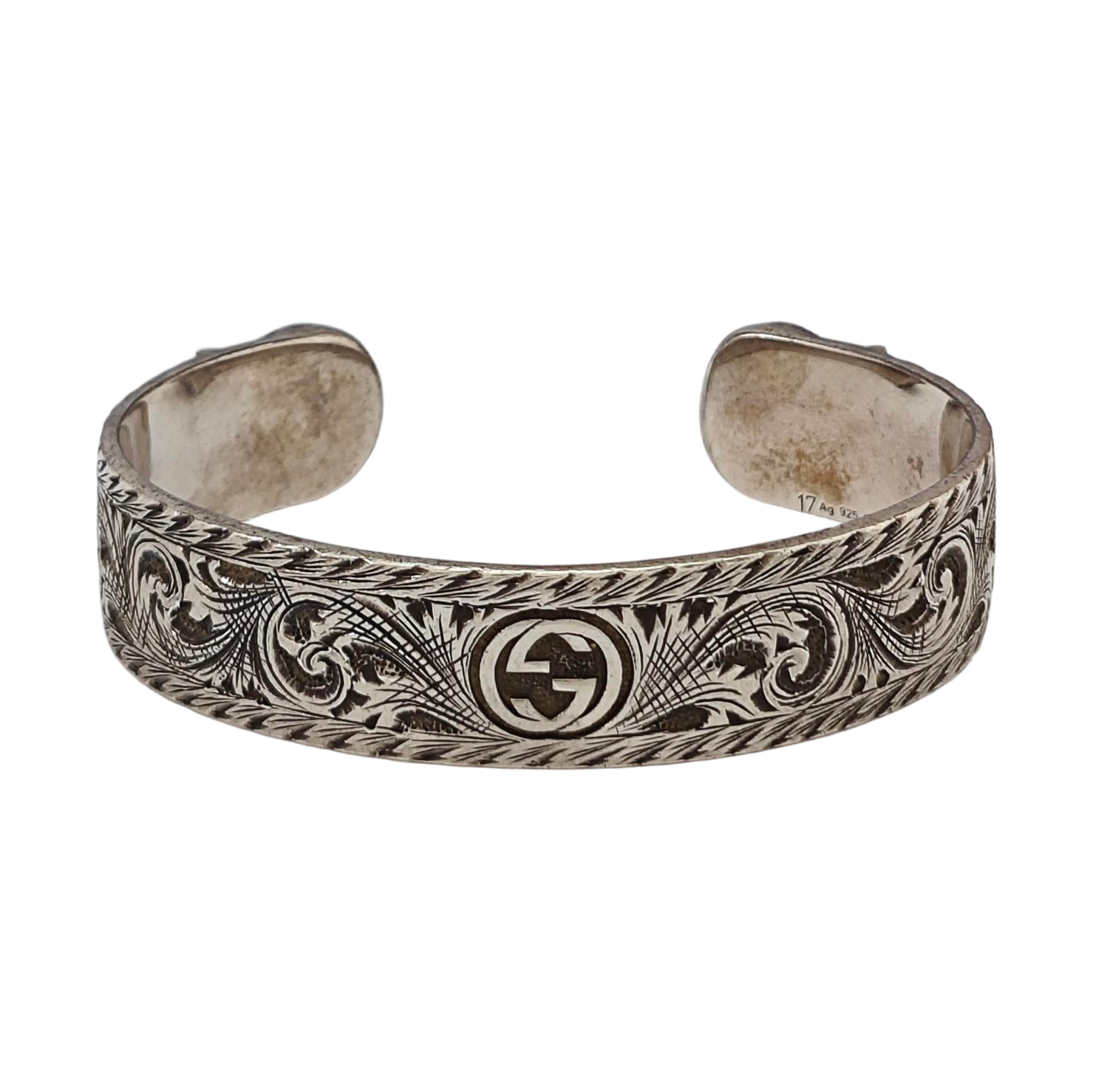 Le Marché Des Merveilles 925 Sterling Silver Gray Bangle
