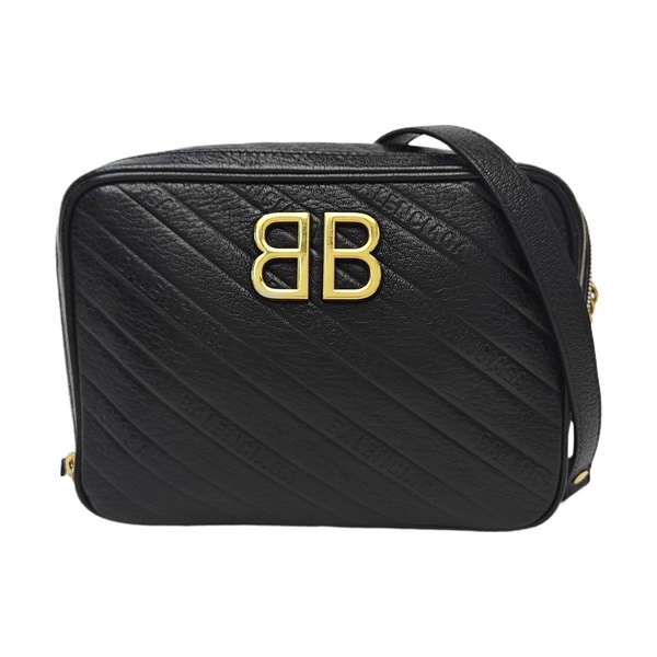 BB Quilted Calfskin Black