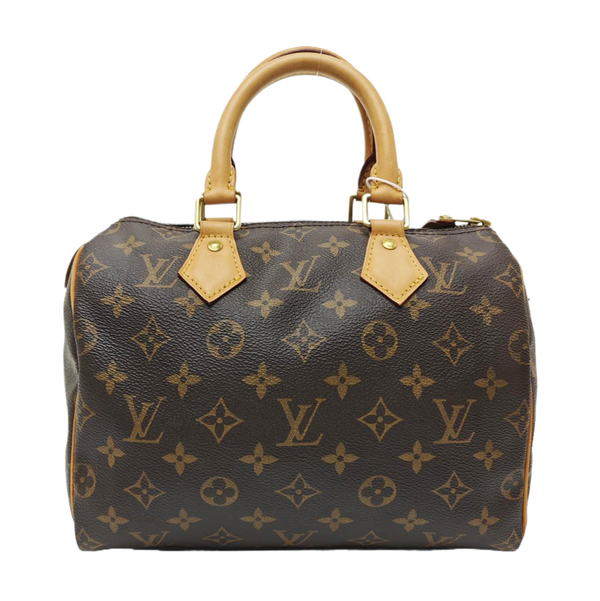SPEEDY 25 Monogram Coated Canvas Brown