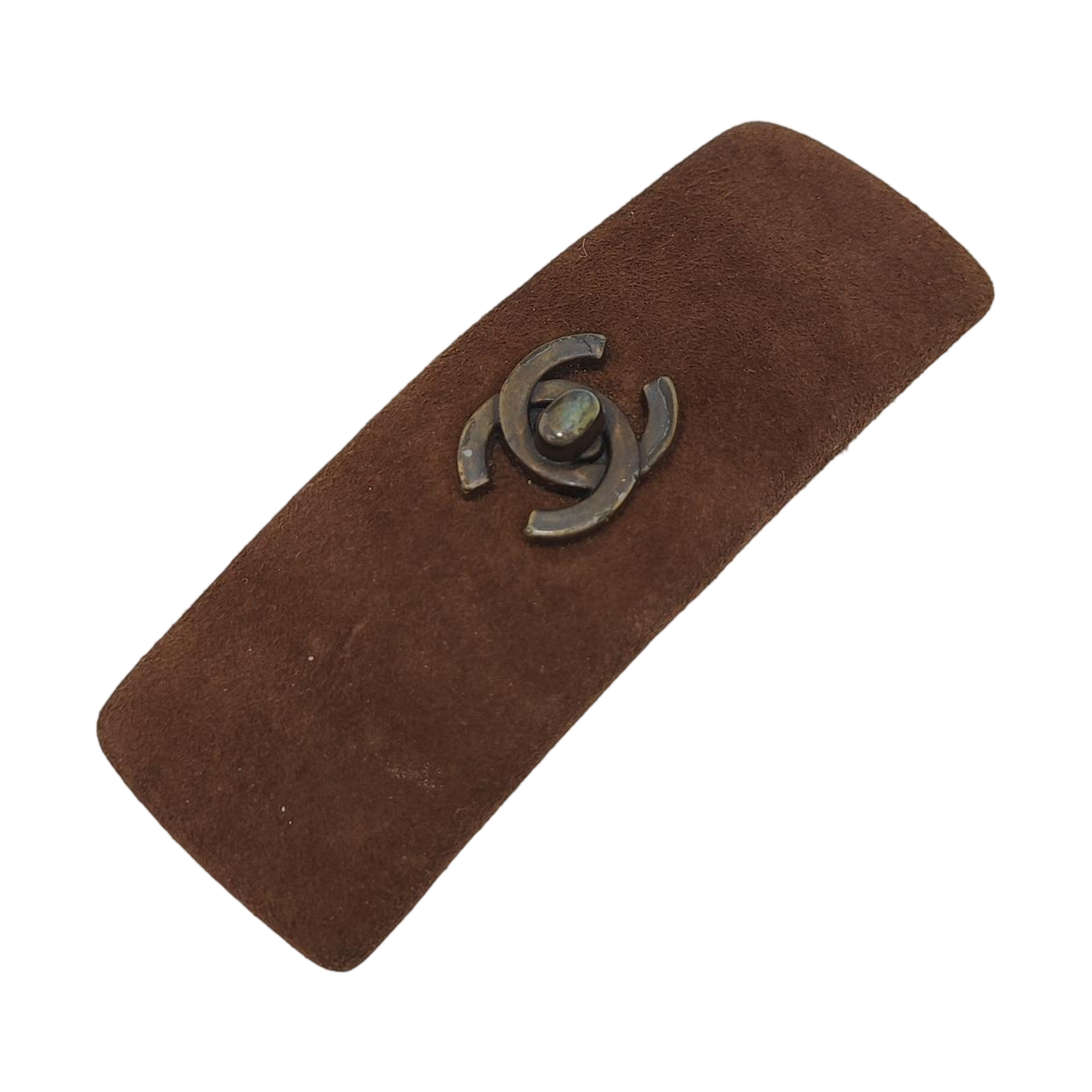 Fabric Hair Clip Brown