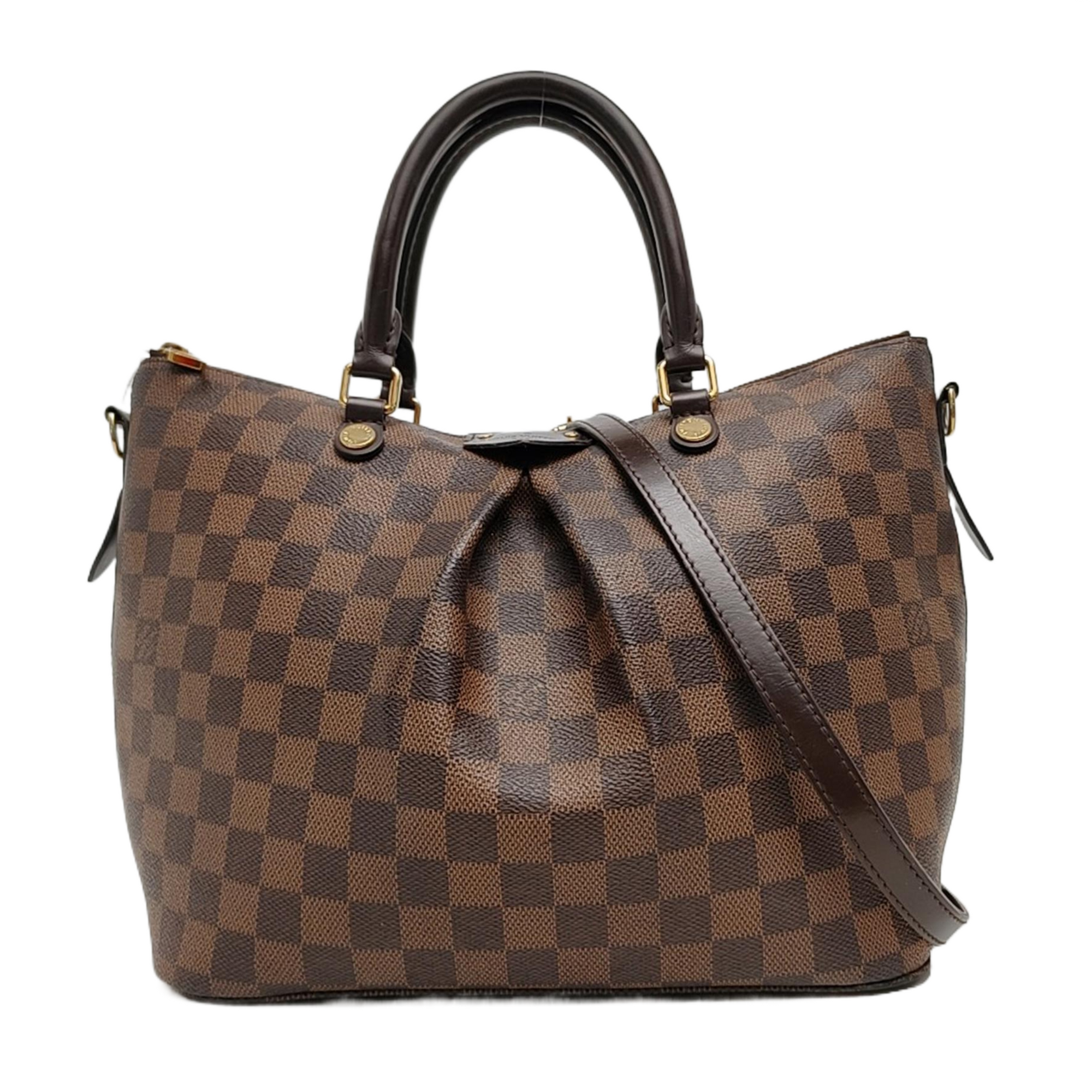 PALERMO PM Lona Damier Ebene revestida marrón