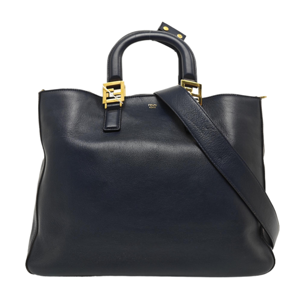 FF Tote Medium Calfskin Blue