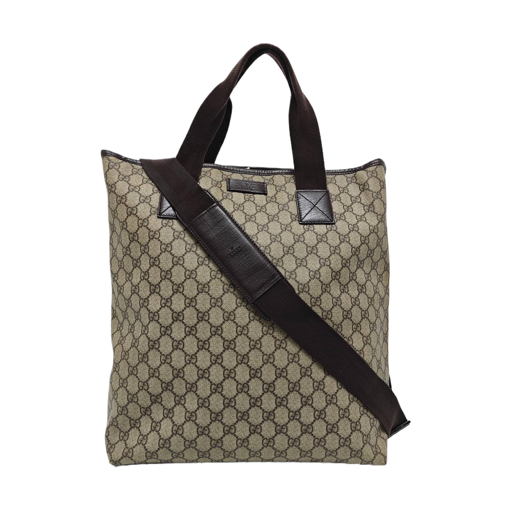 Monogram Coated Canvas Tote Bag Black