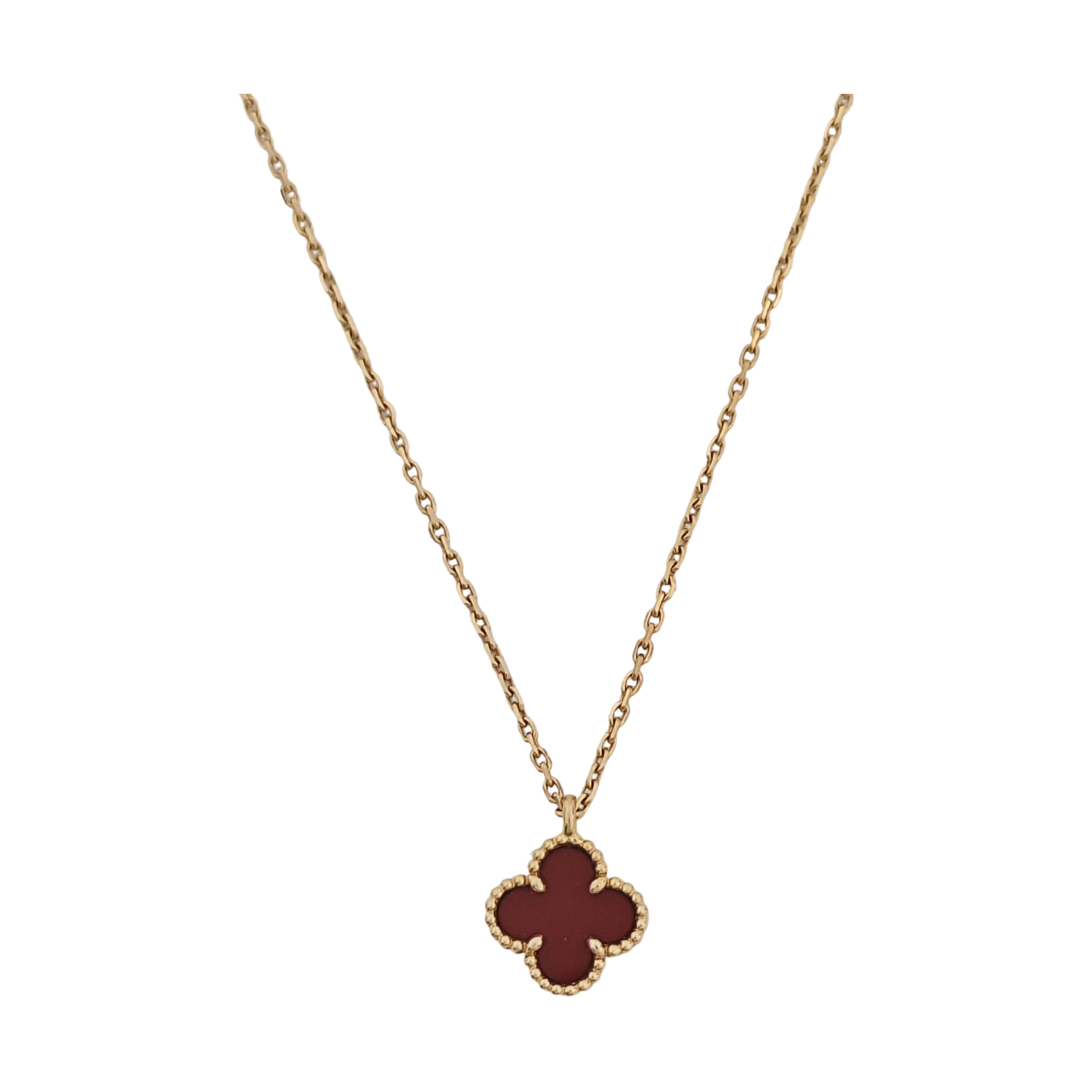 Sweet Alhambra 18k Rose Gold Necklace