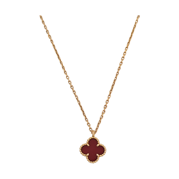 Sweet Alhambra 18k Rose Gold Necklace