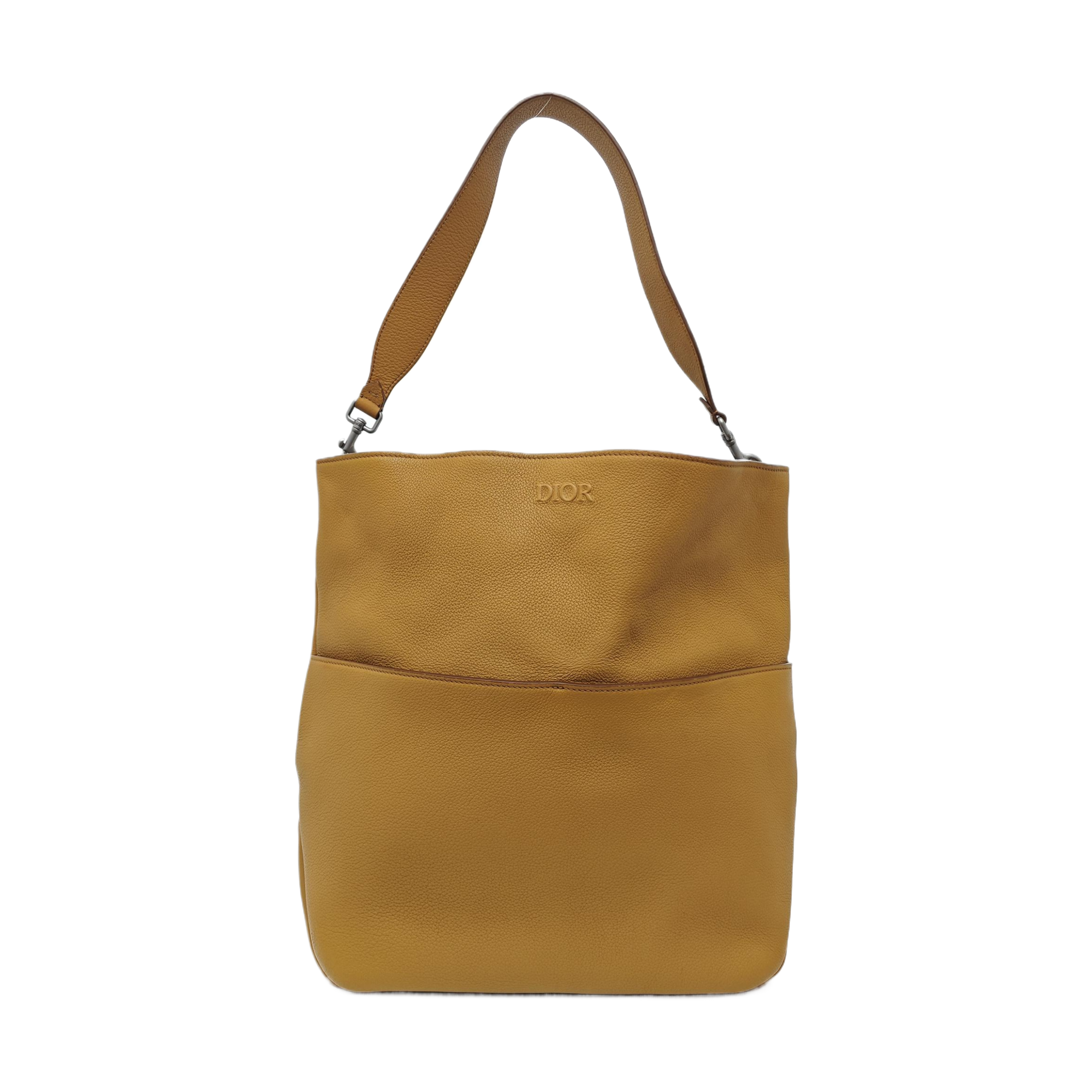 Calfskin Shoulder Bag Brown