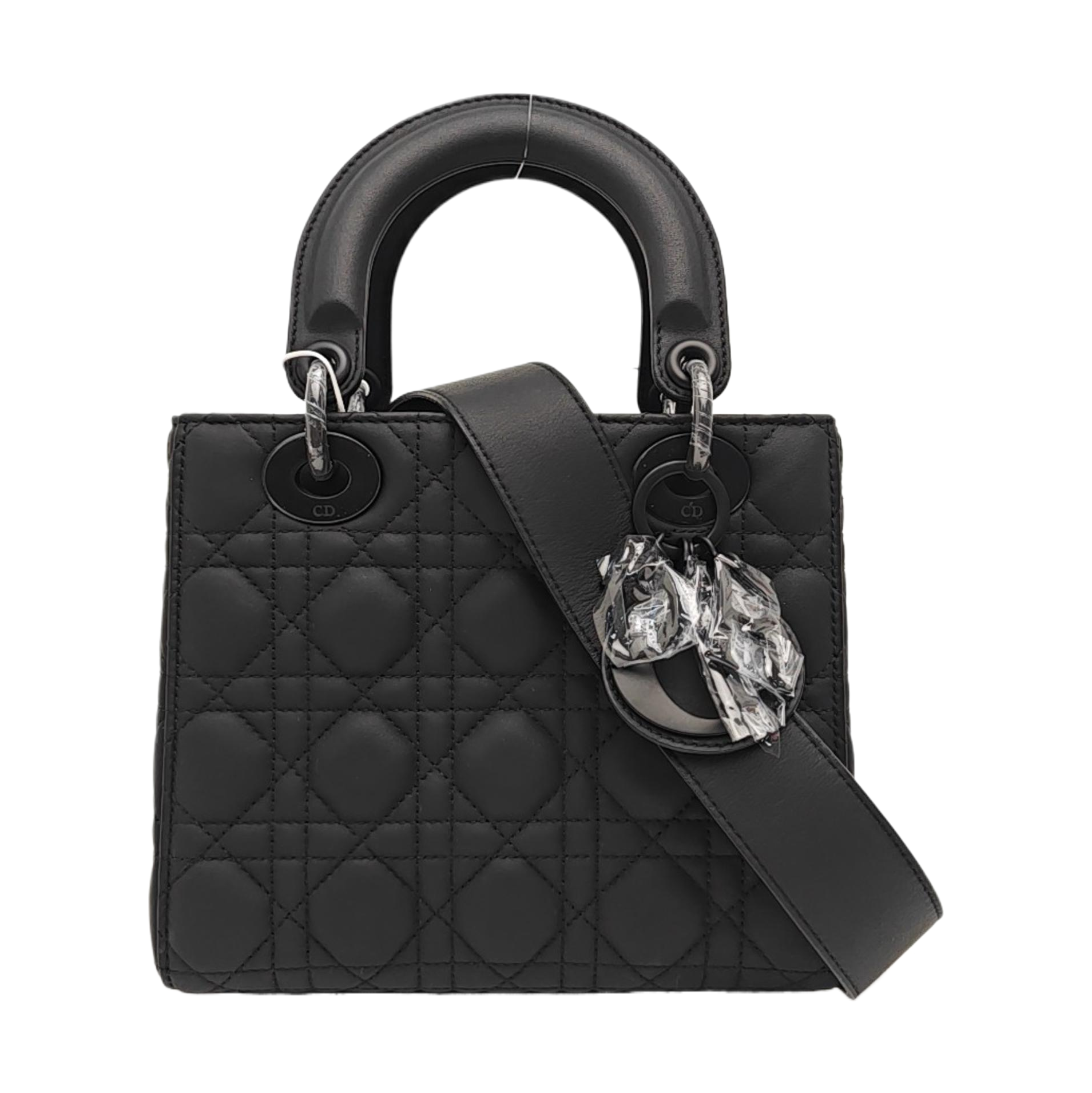 Lady Dior Small Cannage Calfskin Black