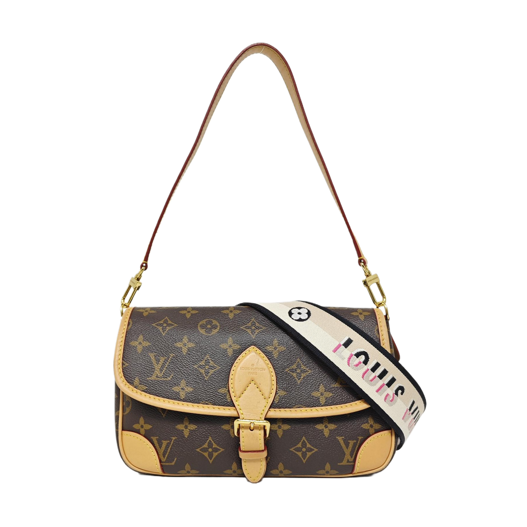 DIANE Monogram Coated Canvas Brown