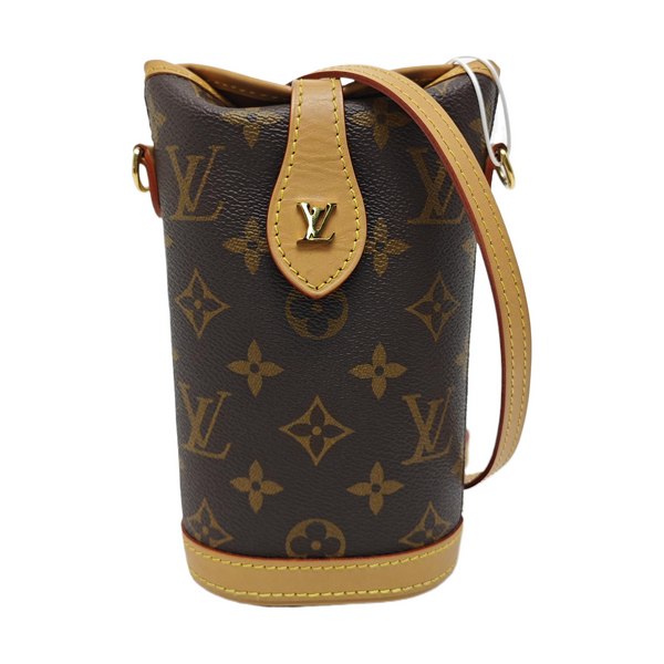 FOLD ME Monogram Coated Canvas Brown