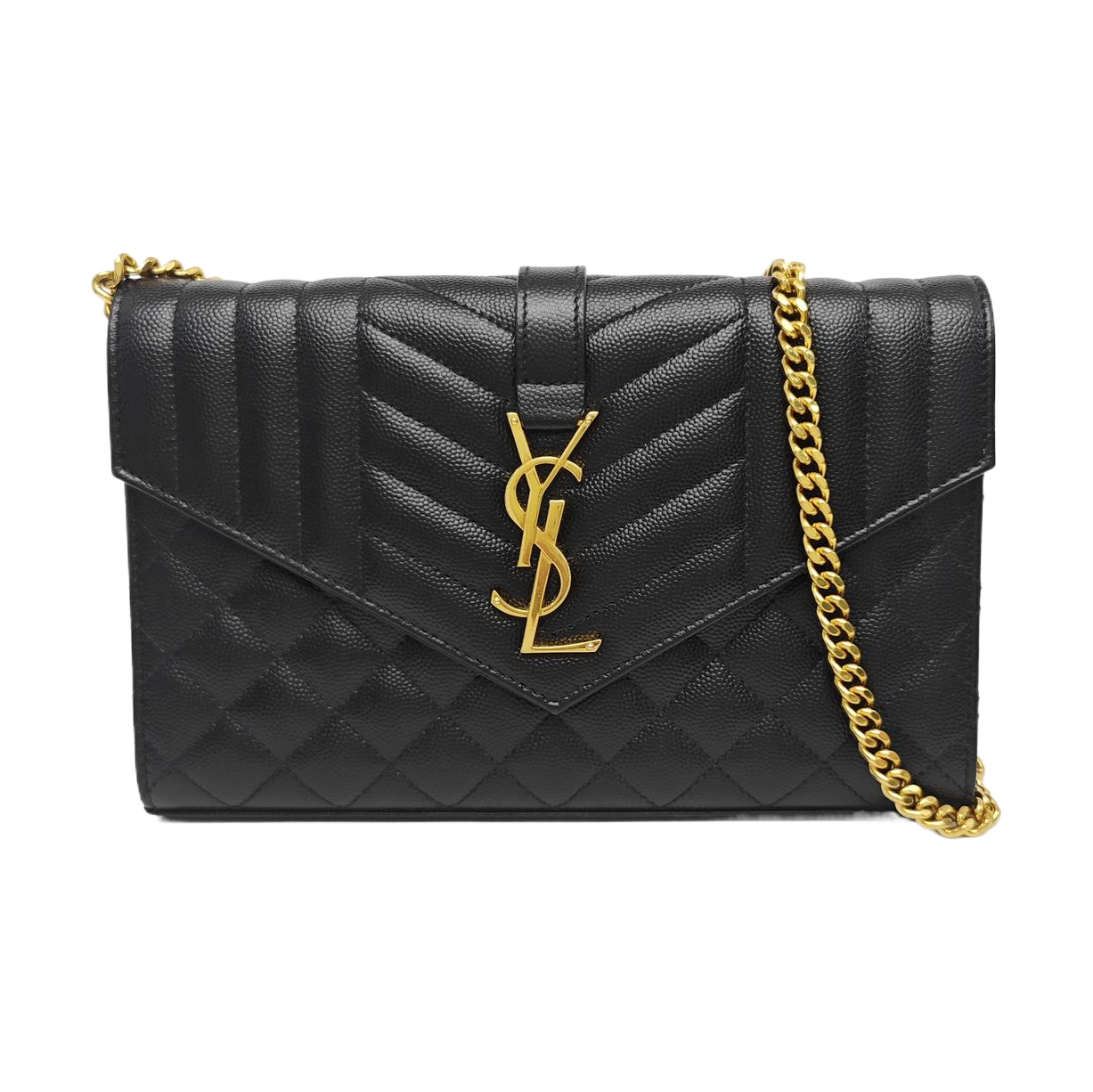 MONOGRAM Medium Chevron Calfskin Black
