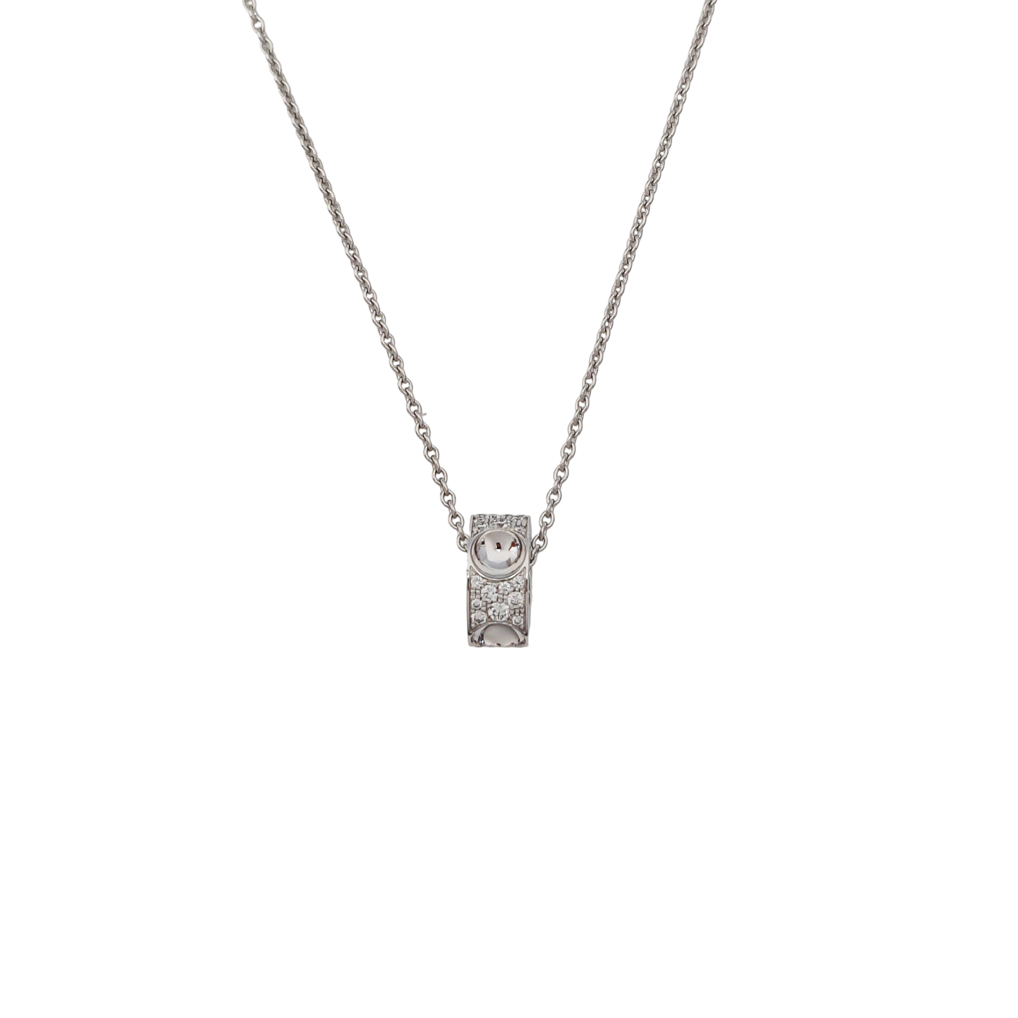 EMPREINTE 18k White Gold Silver Necklace
