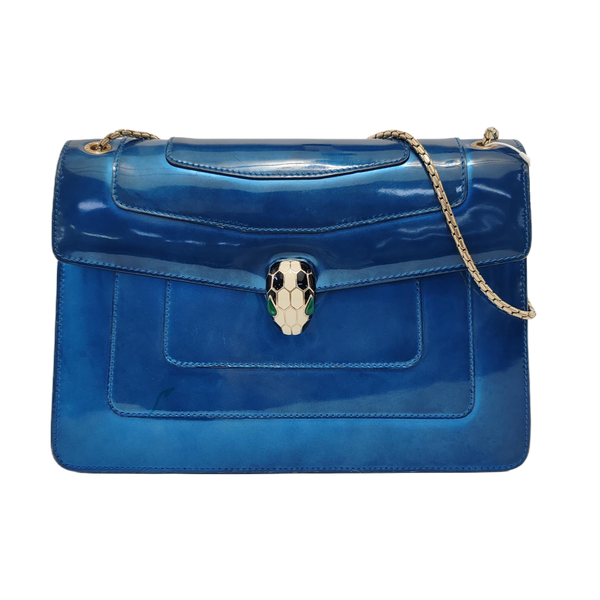 SERPENTI FOREVER Medium Calfskin Blue