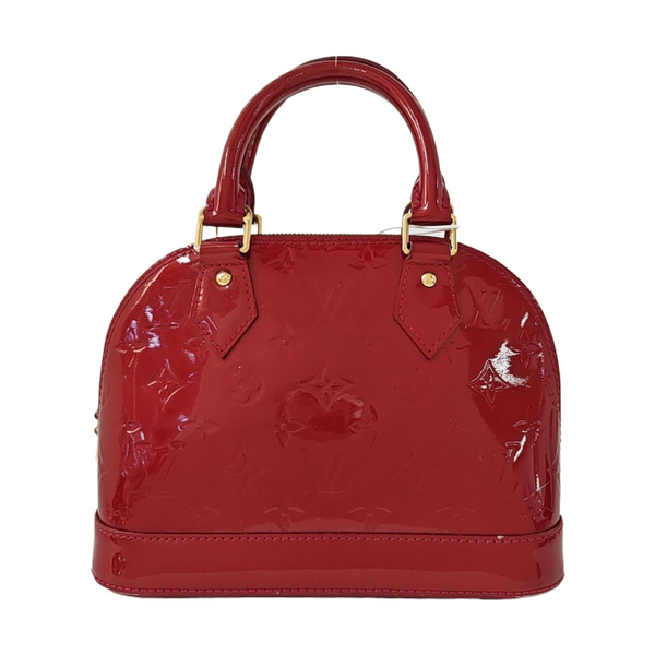 ALMA BB Monogram Patent Leather Red