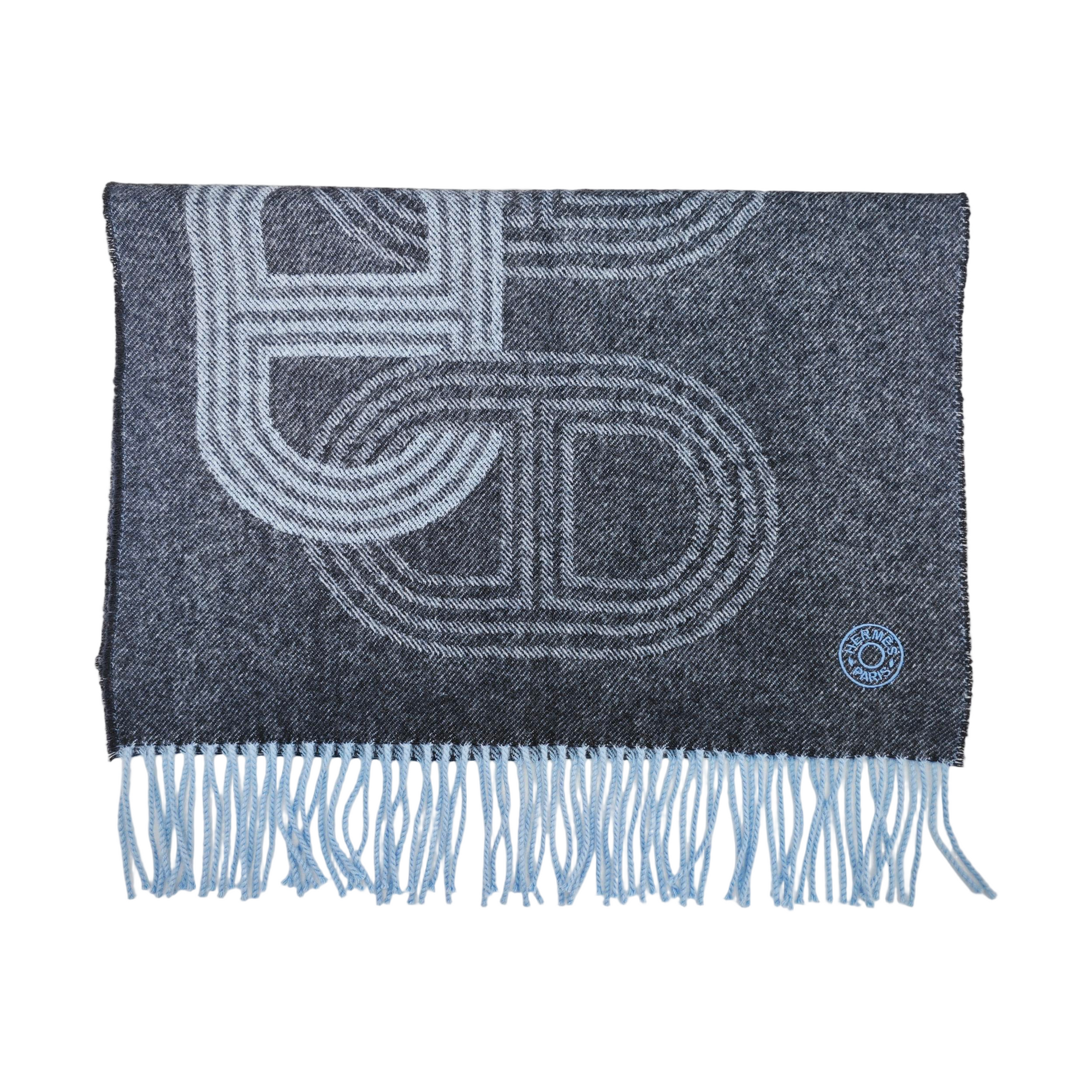 Cashmere Scarf Blue