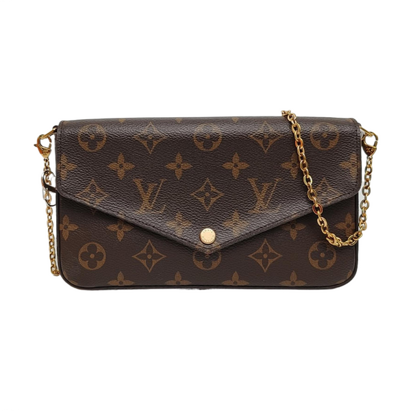 FÉLICIE Monogram Coated Canvas Brown