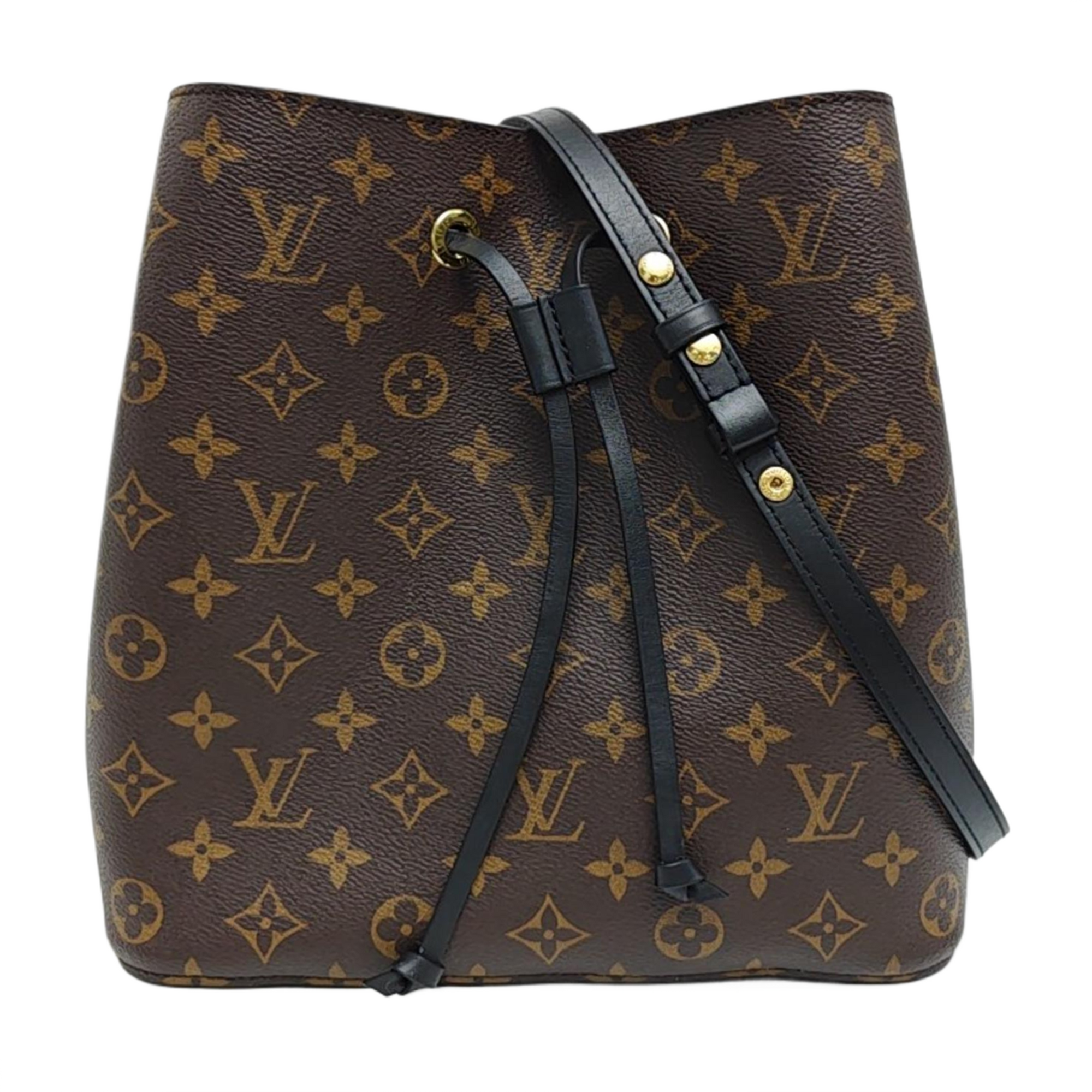NÉONOÉ MM Monogram Coated Canvas Brown