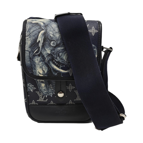 CHAPMAN SAVANE BB Monogram Coated Canvas Blue