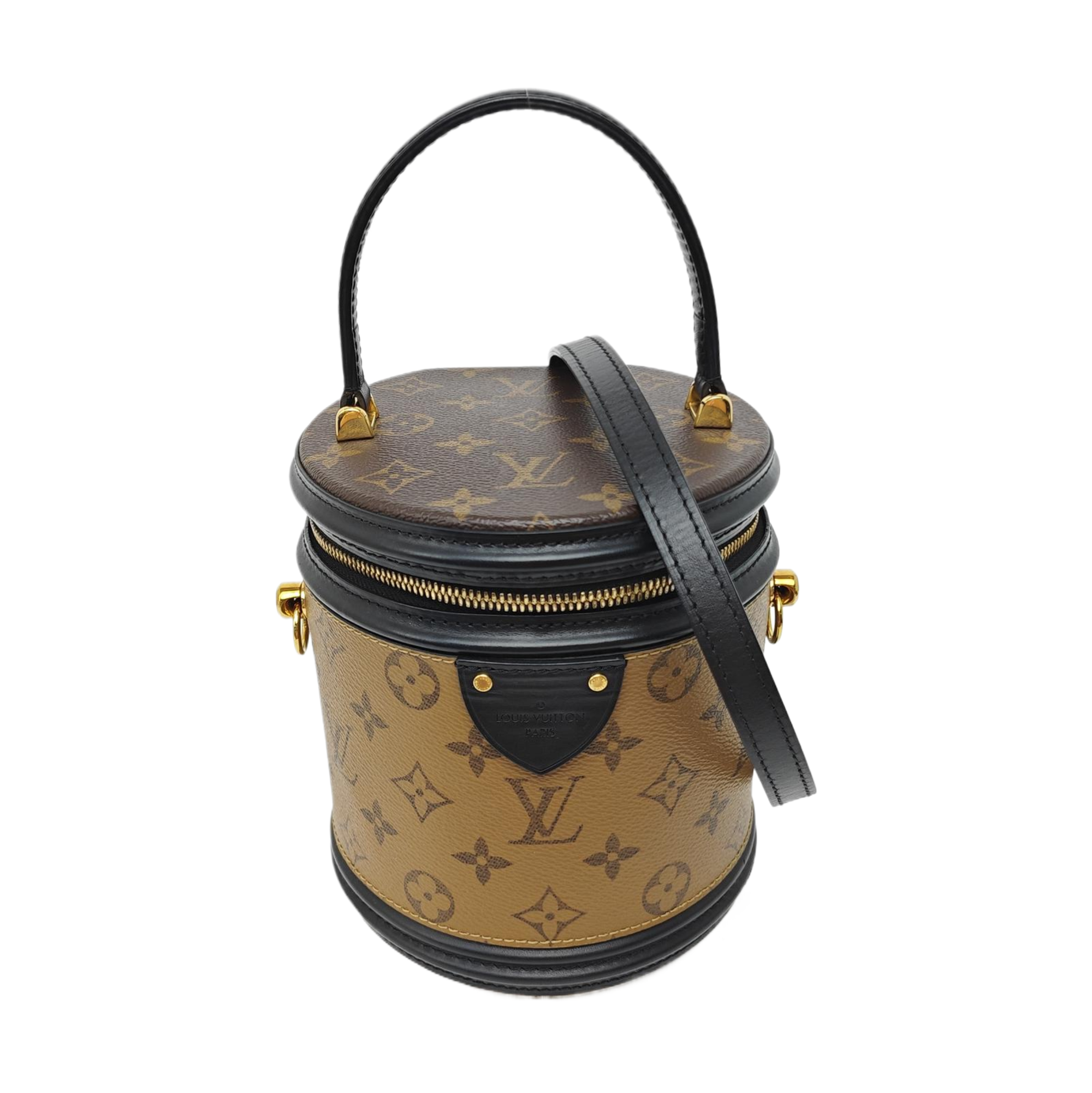 CANNES PM Monogram Coated Canvas Brown