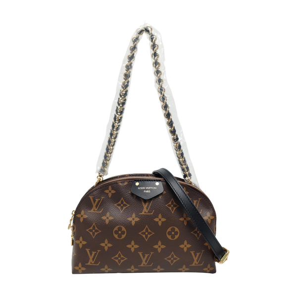 BE ALMA Monogram Coated Canvas Brown