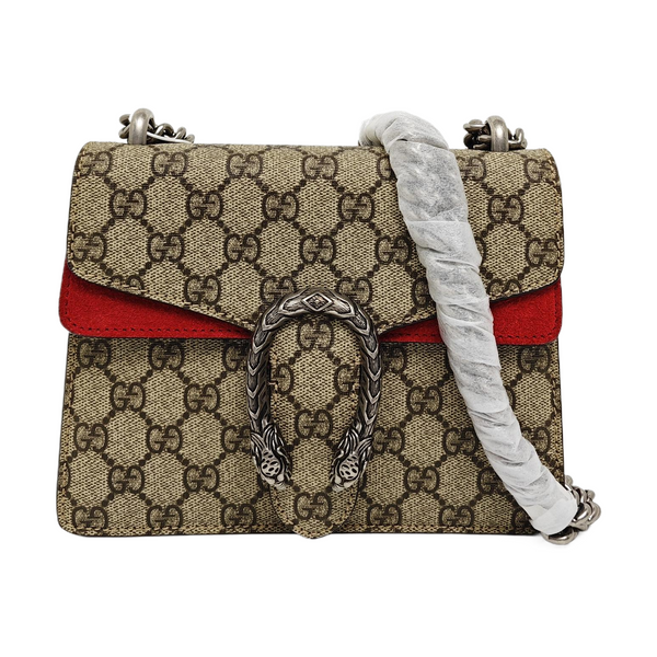 Dionysus Mini Monogram Coated Canvas Beige