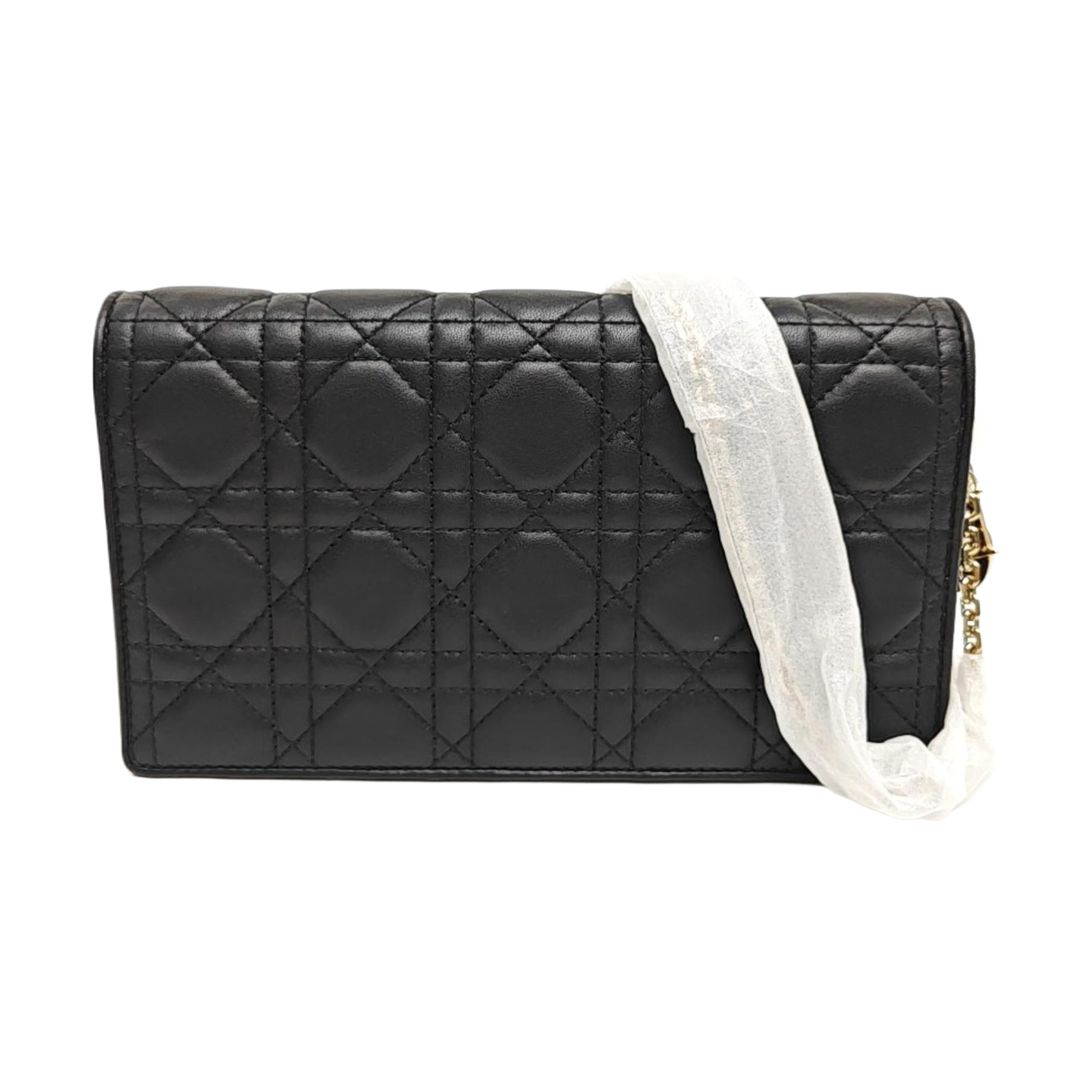Lady Dior Small Cannage Lambskin Black