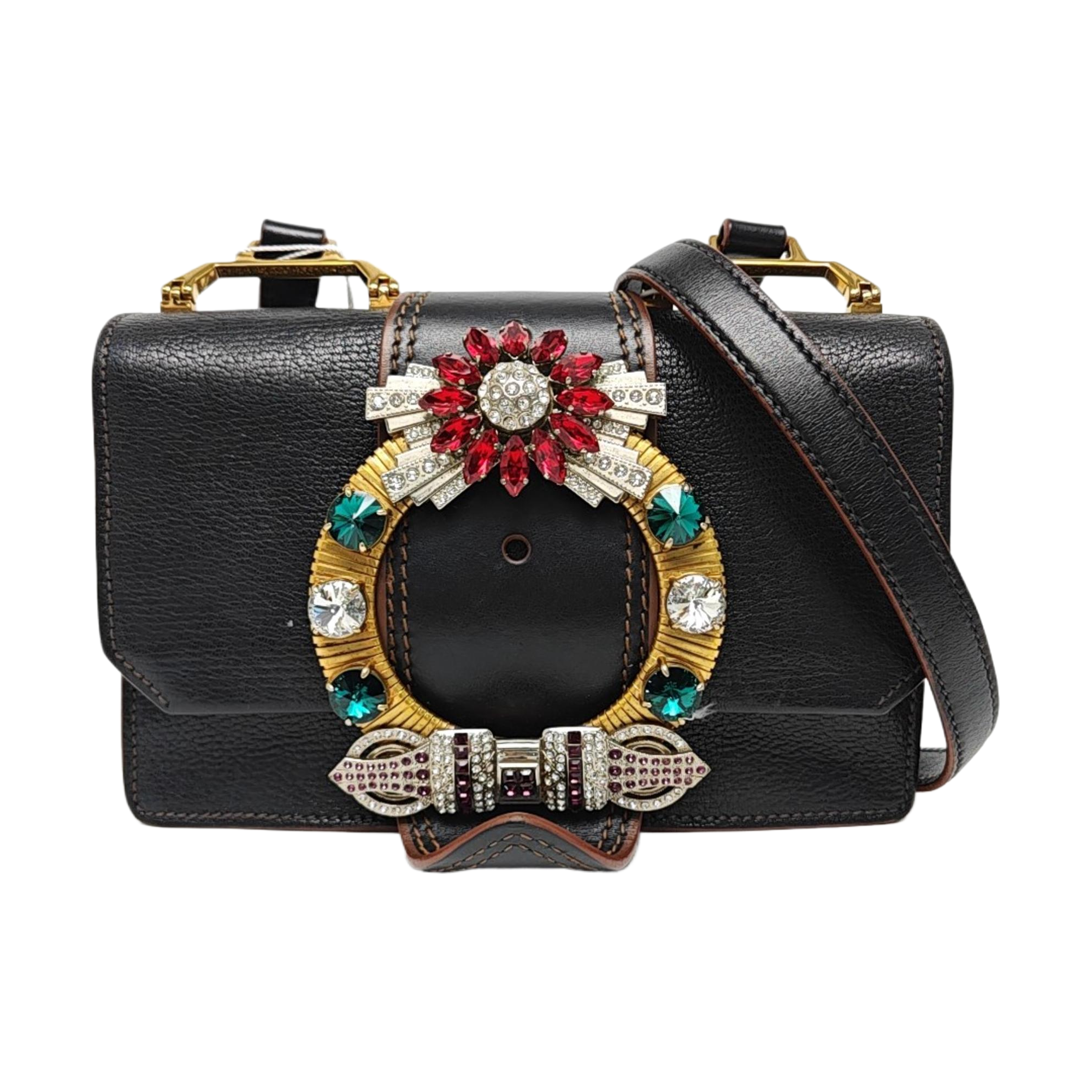 Miu Lady Lambskin Black