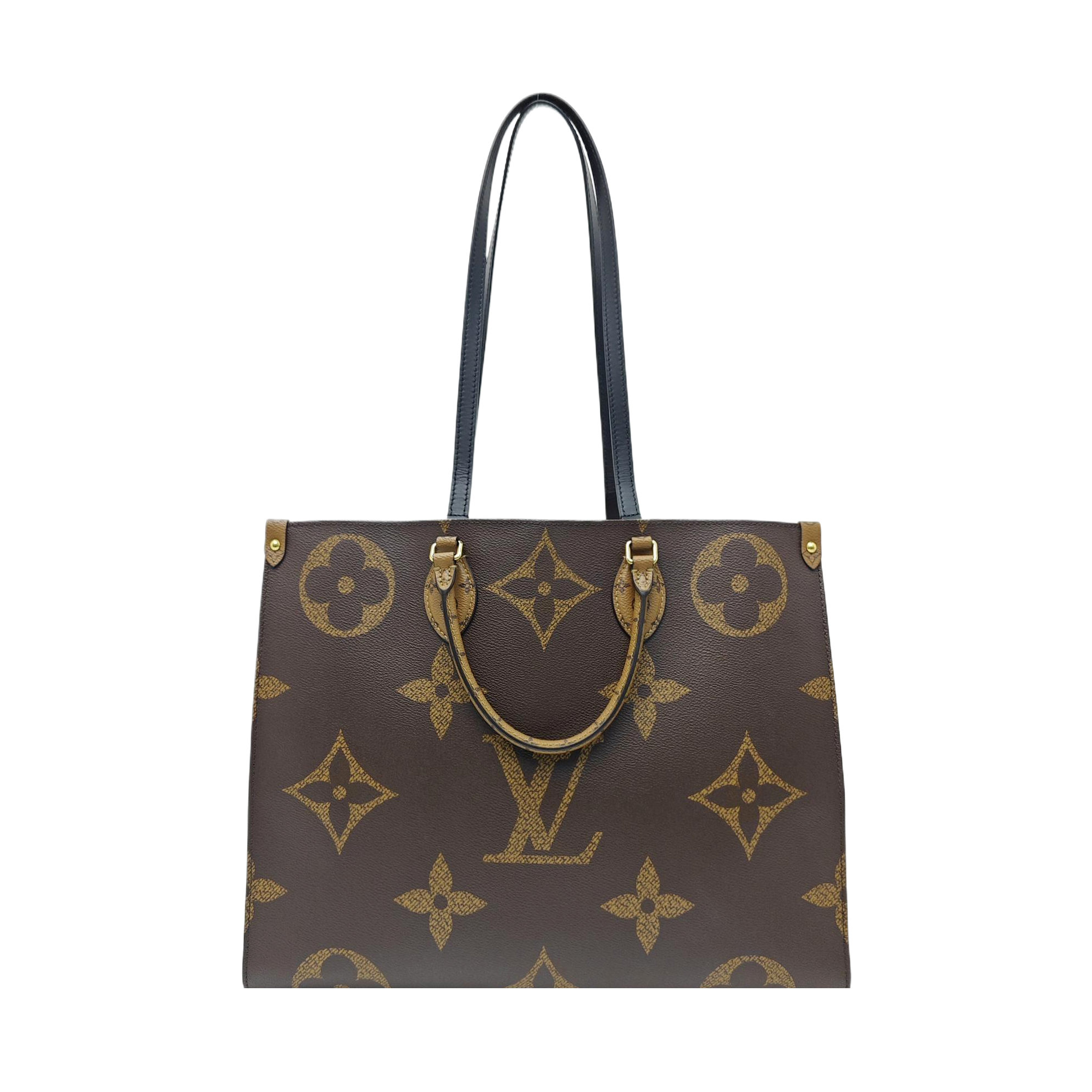 ONTHEGO GM Monogram Coated Canvas Brown