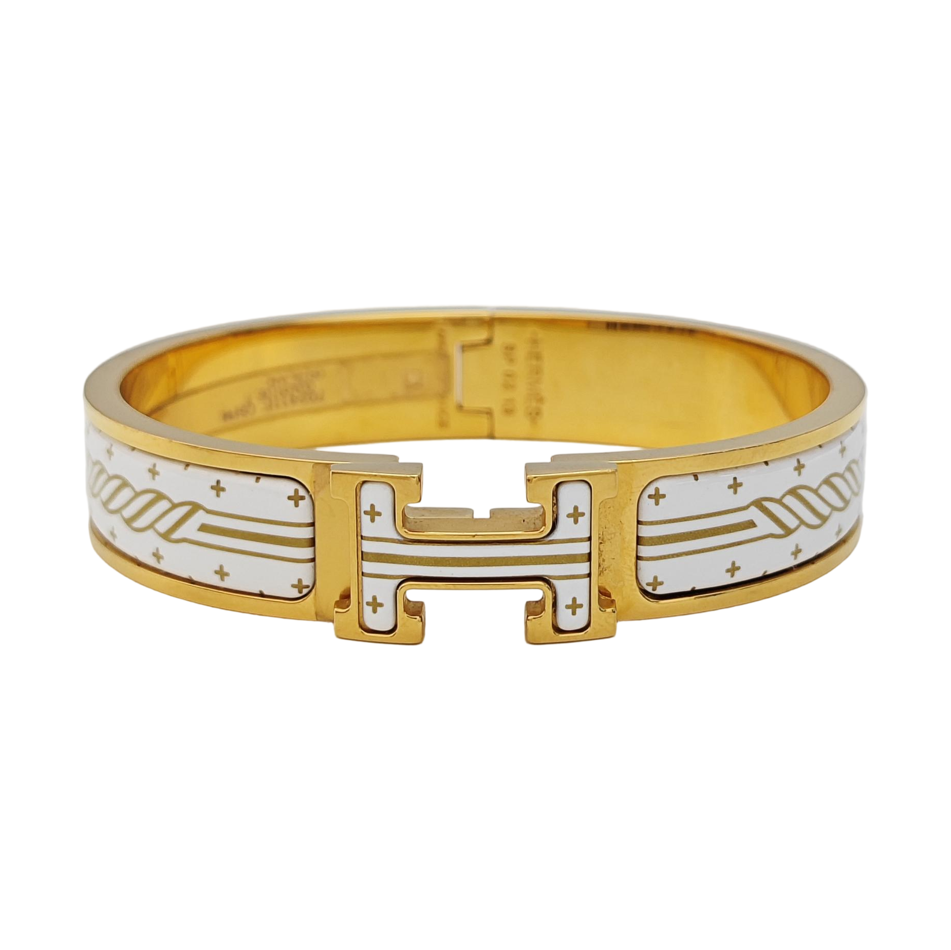 Clic H Metal Gold Bangle